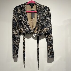 Leopard Print cropped Top